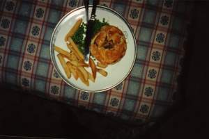 Pie and chips