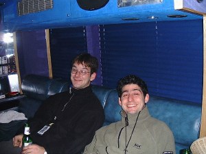 Bill and Ben on the Ikea bus