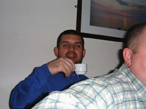 Dave fails to raise his pinky whilst sipping his tea